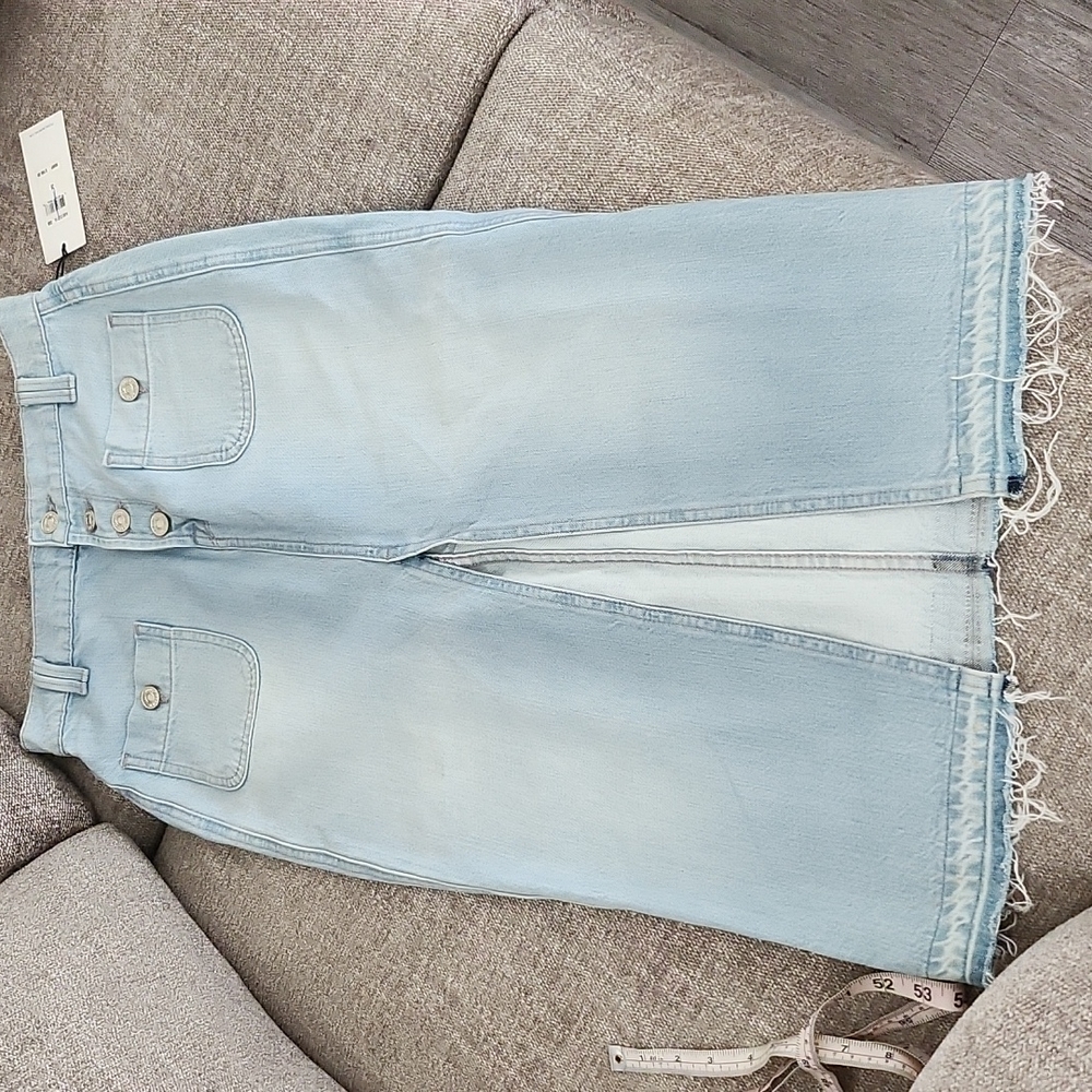 7 for mankind denim long skirt